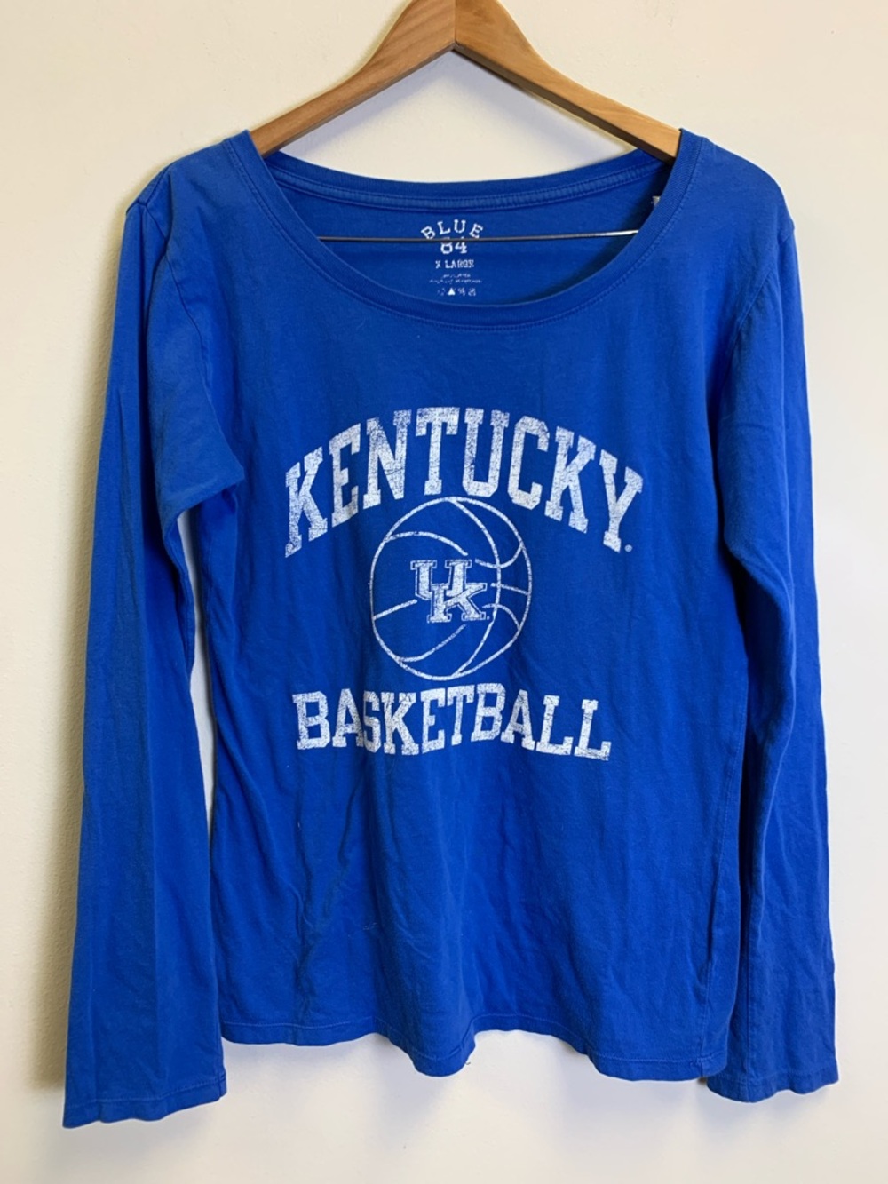 Blue 84 Royal Blue Graphic Tee with Distressed Print